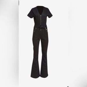 Ramy Brook new with tags Black Jumpsuit denim Fabric Full-Length